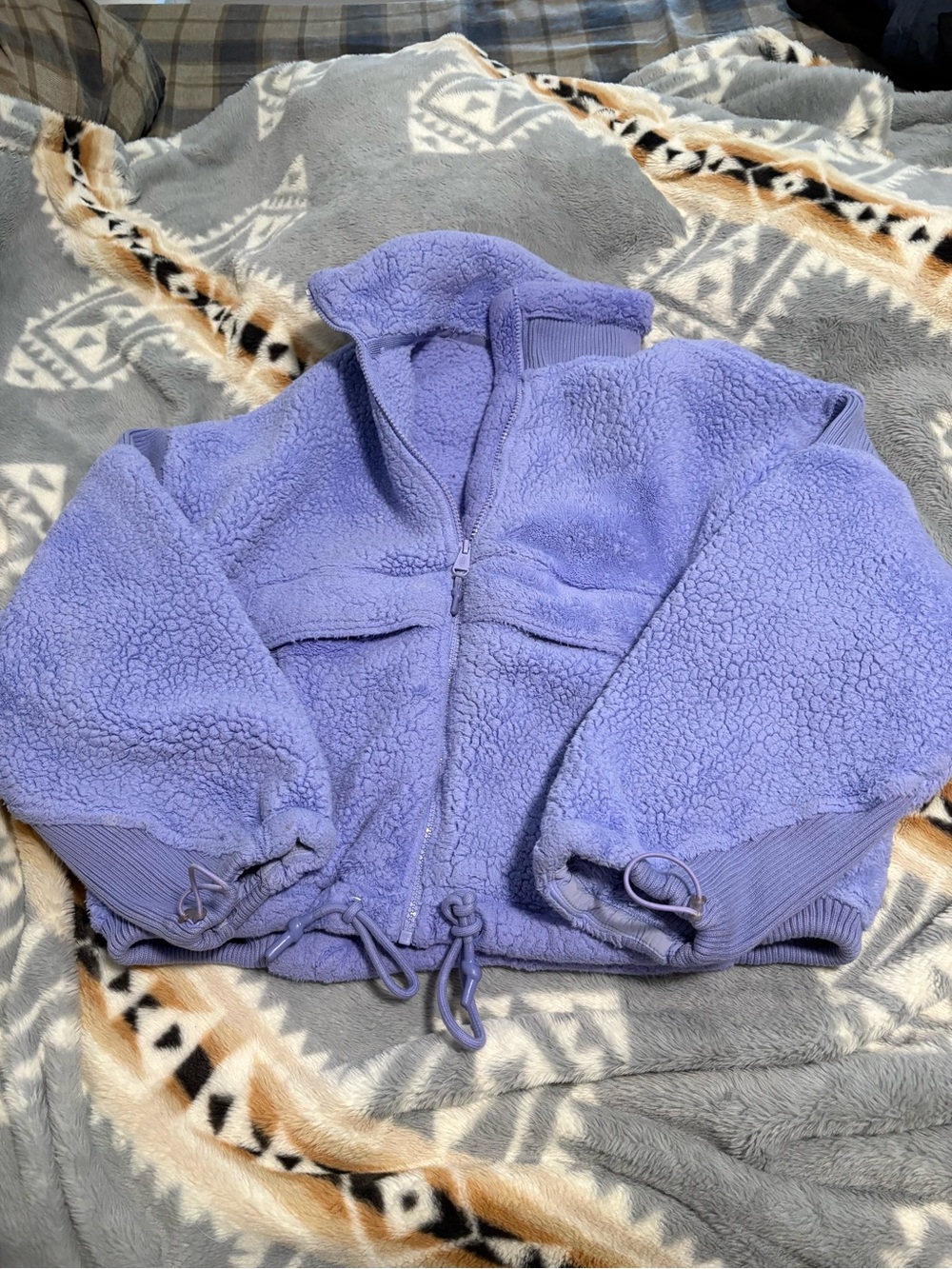 FP Movement by Free People Kids Lavender Sherpa Puffer Jacket